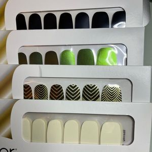 Color Street Black and Green bundle